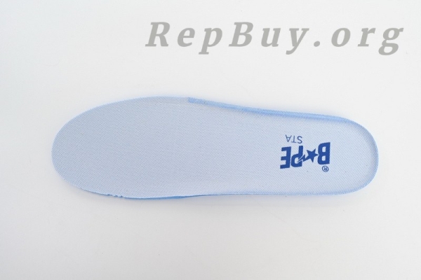 A Bathing Ape Bape Sta Low Black Blue Color Spray Painting 1H73 191 913 - Image 11