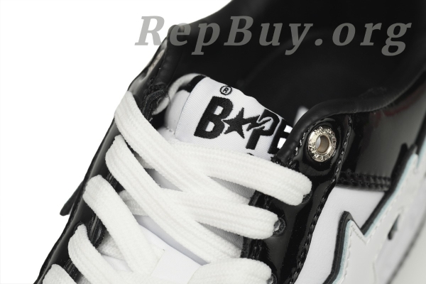 A Bathing Ape Bape Sta Low Black White Panda 1H70-191-001 - 图片 10