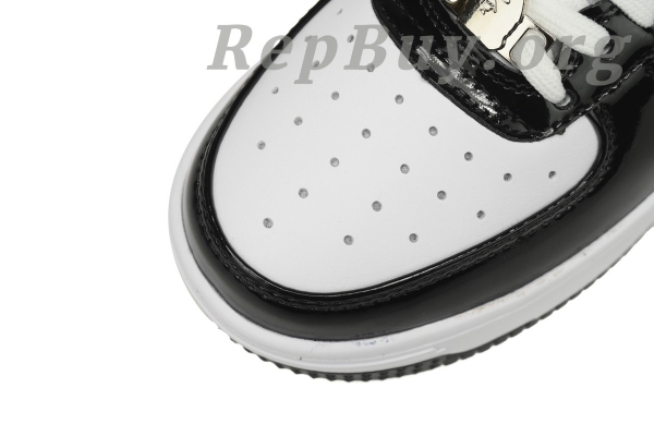 A Bathing Ape Bape Sta Low Black White Panda 1H70-191-001 - 图片 11