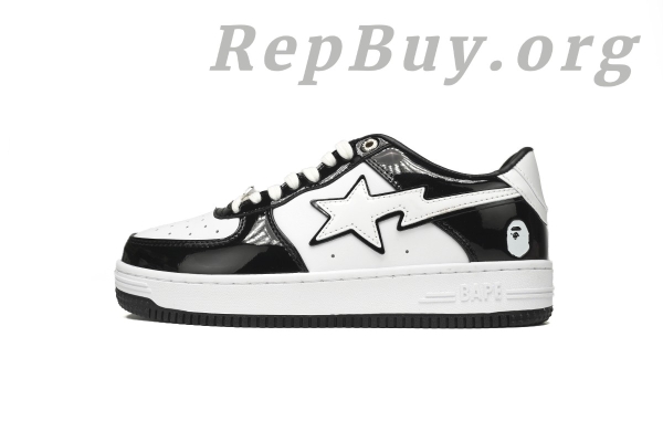 A Bathing Ape Bape Sta Low Black White Panda 1H70-191-001