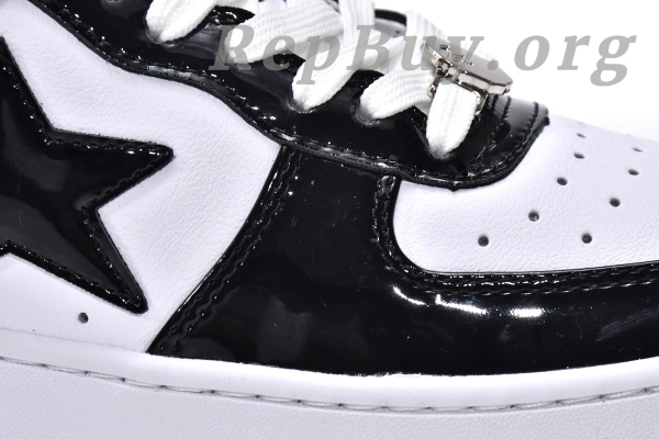 A Bathing Ape Bape Sta Low Black White 1H70-191-001 - 图片 13