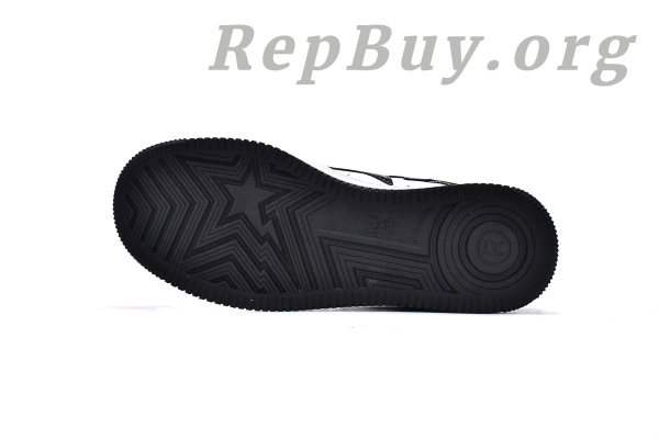 A Bathing Ape Bape Sta Low Black White 1H70-191-001 - 图片 17