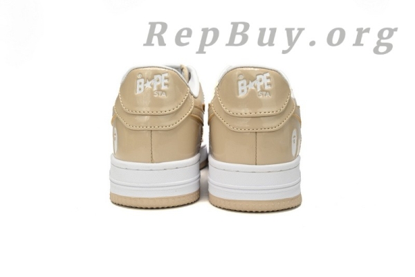 Bape Sta Low, Bape Shoes, Bape Sta Low Brown White, High Quality Replica Bape, Mirror Surface Bape, 1170-191-022, Bape Sneakers, Best Bape Replica, Bape Sta Low Replica, A Bathing Ape Shoes