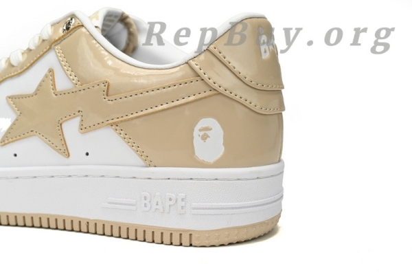 Bape Sta Low, Bape Shoes, Bape Sta Low Brown White, High Quality Replica Bape, Mirror Surface Bape, 1170-191-022, Bape Sneakers, Best Bape Replica, Bape Sta Low Replica, A Bathing Ape Shoes