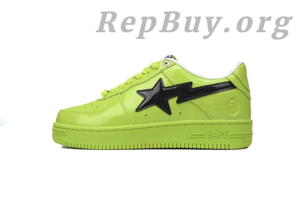 A Bathing Ape Bape Sta Low Green mirror black hook 1H70-101-001
