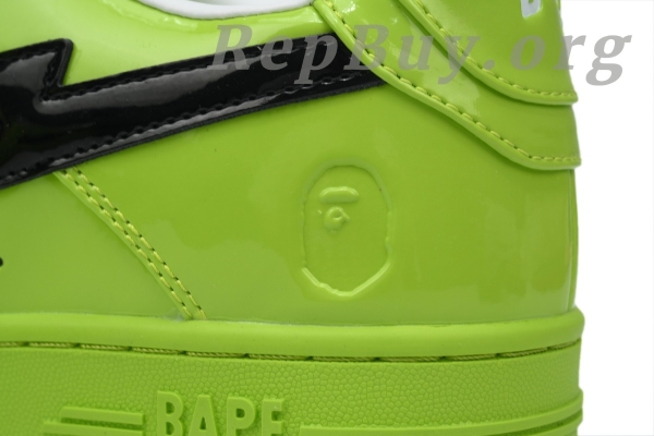 A Bathing Ape Bape Sta Low Green mirror black hook 1H70-101-001 - Image 5
