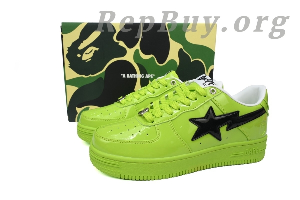 A Bathing Ape Bape Sta Low Green mirror black hook 1H70-101-001 - Image 11