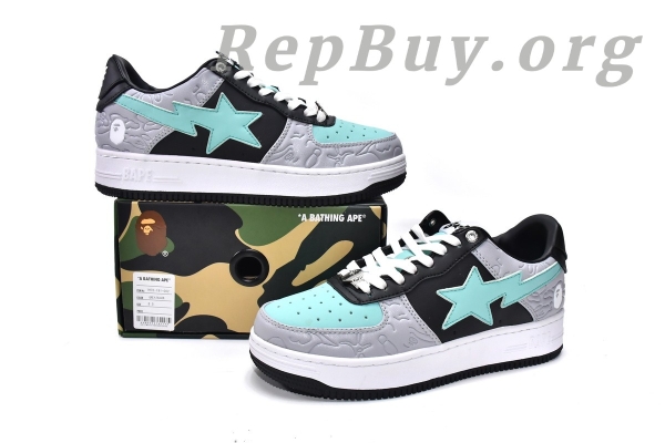 A Bathing Ape Bape Sta Low Grey Green 1H70-191-002 - 图片 4