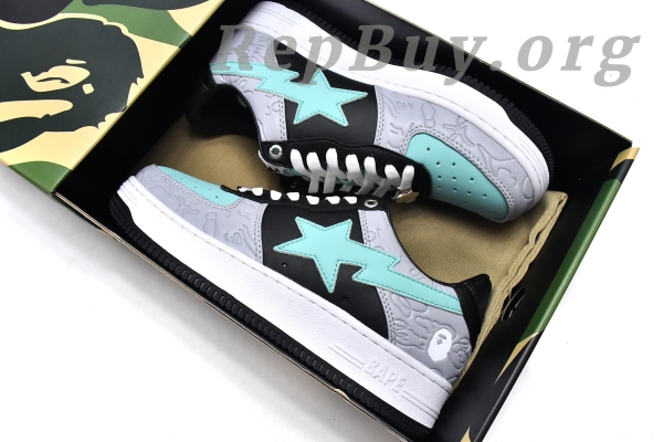 A Bathing Ape Bape Sta Low Grey Green 1H70-191-002 - 图片 2