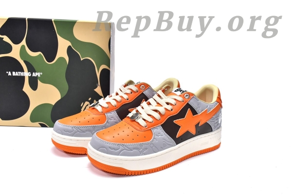 A Bathing Ape Bape Sta Low Grey Orange 001FWH701002_ORG_A - 图片 3