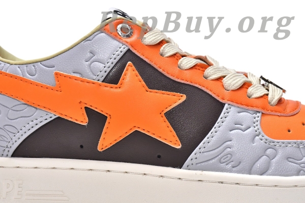 A Bathing Ape Bape Sta Low Grey Orange 001FWH701002_ORG_A - 图片 10