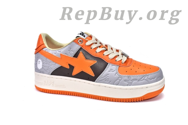 A Bathing Ape Bape Sta Low Grey Orange 001FWH701002_ORG_A - 图片 12