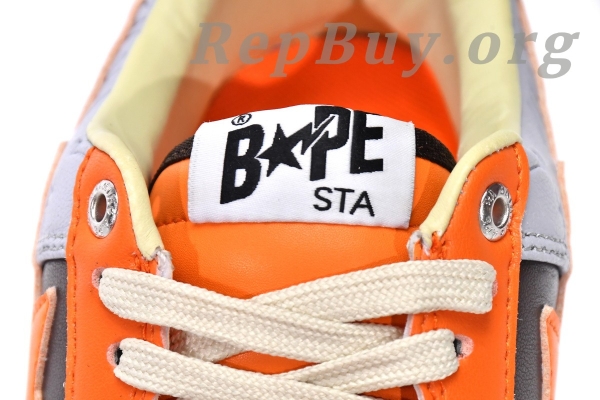 A Bathing Ape Bape Sta Low Grey Orange 001FWH701002_ORG_A - 图片 14