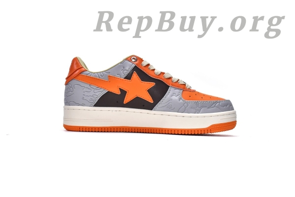 A Bathing Ape Bape Sta Low Grey Orange 001FWH701002_ORG_A - 图片 19