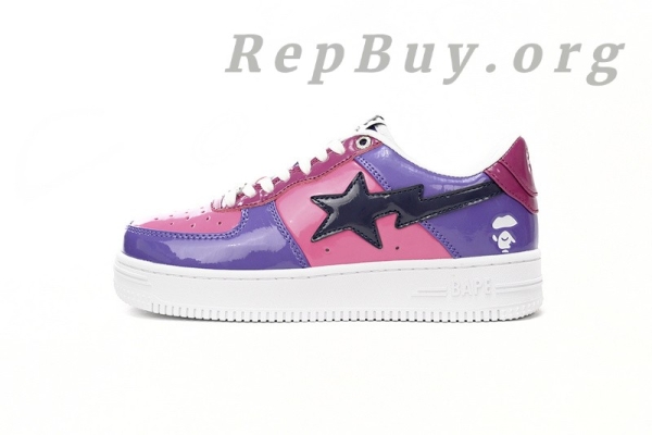 A Bathing Ape Bape Sta Low Purple Mirror Surface 1H20 191 046 - Image 2