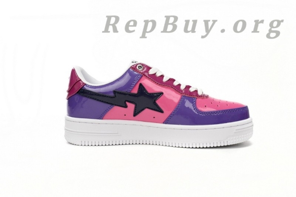 A Bathing Ape Bape Sta Low Purple Mirror Surface 1H20 191 046 - Image 3
