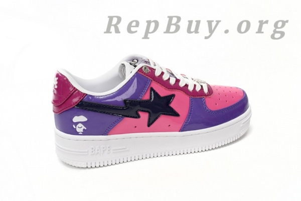 A Bathing Ape Bape Sta Low Purple Mirror Surface 1H20 191 046 - Image 9