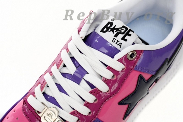 A Bathing Ape Bape Sta Low Purple Mirror Surface 1H20 191 046 - Image 7