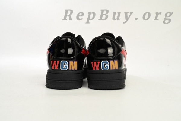 A Bathing Ape Bape Sta Low Shark Black 1H30-191-012-BLK - Image 3