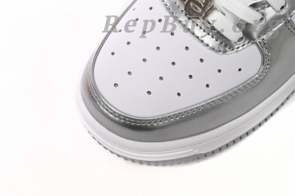 A Bathing Ape Bape Sta Low Silver 1H73 191 921 - 图片 6