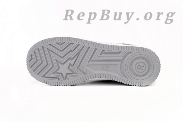 A Bathing Ape Bape Sta Low Silver 1H73 191 921 - 图片 5
