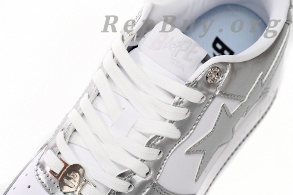 A Bathing Ape Bape Sta Low Silver 1H73 191 921 - 图片 7