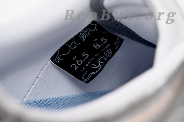 A Bathing Ape Bape Sta Low Silver 1H73 191 921 - 图片 10