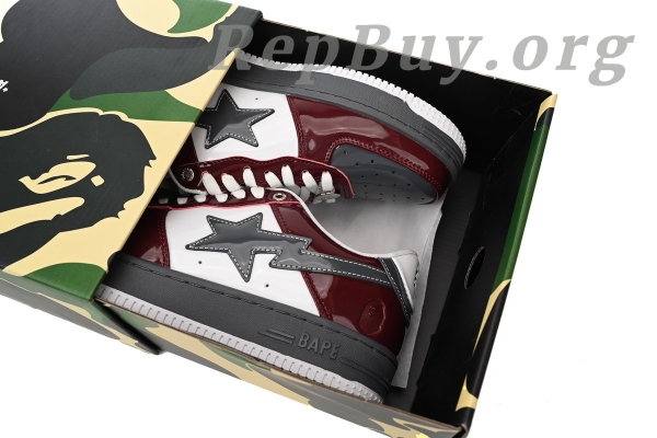 A Bathing Ape Bape Sta Low Sprinkle Red 1180-191-0096 - 图片 15