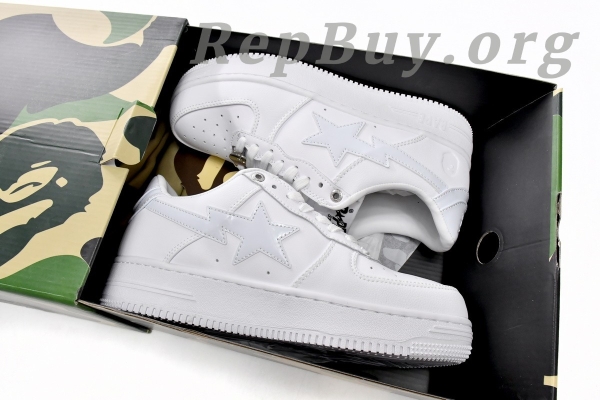 A Bathing Ape Bape Sta Low White 1H70-191-006 - 图片 18