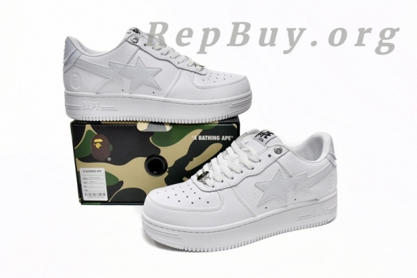 A Bathing Ape Bape Sta Low White 1H70-191-006 - 图片 16