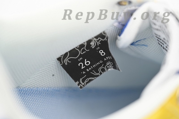 Bape Sta Low White Baolan Yellow, high quality Bape replica, 1:1 Bape Sta shoes, best Bape Sta Low copy, A Bathing Ape sneakers replica, premium Bape Sta Low White Yellow, Bape 1180-191-006 fake, top replica Bape shoes, luxury Bape Sta Low knockoff, perfect Bape sneakers copy