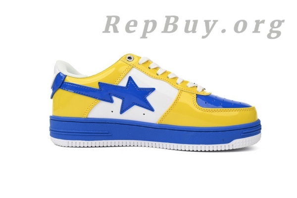 Bape Sta Low White Baolan Yellow, high quality Bape replica, 1:1 Bape Sta shoes, best Bape Sta Low copy, A Bathing Ape sneakers replica, premium Bape Sta Low White Yellow, Bape 1180-191-006 fake, top replica Bape shoes, luxury Bape Sta Low knockoff, perfect Bape sneakers copy