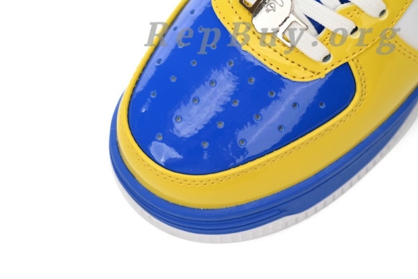 Bape Sta Low White Baolan Yellow, high quality Bape replica, 1:1 Bape Sta shoes, best Bape Sta Low copy, A Bathing Ape sneakers replica, premium Bape Sta Low White Yellow, Bape 1180-191-006 fake, top replica Bape shoes, luxury Bape Sta Low knockoff, perfect Bape sneakers copy