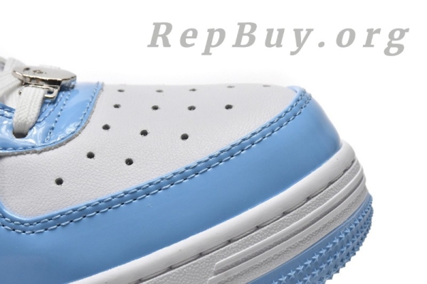 【FLASH SALE 3.8】A Bathing Ape Bape Sta Low White Blue 1M70-191-001 - 图片 11