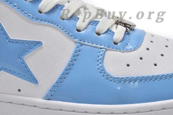 【FLASH SALE 3.8】A Bathing Ape Bape Sta Low White Blue 1M70-191-001 - 图片 9