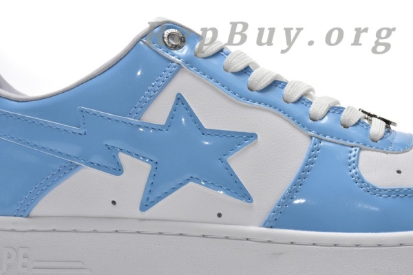 【FLASH SALE 3.8】A Bathing Ape Bape Sta Low White Blue 1M70-191-001 - 图片 12