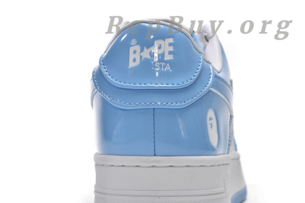 【FLASH SALE 3.8】A Bathing Ape Bape Sta Low White Blue 1M70-191-001 - 图片 13