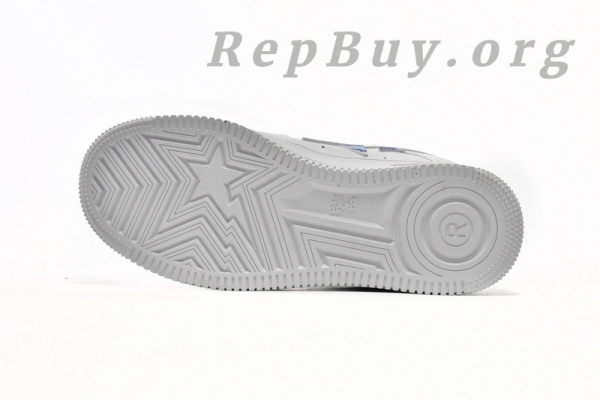 A Bathing Ape Bape Sta Low White Blue Camouflage 1H20-191-045 - 图片 5