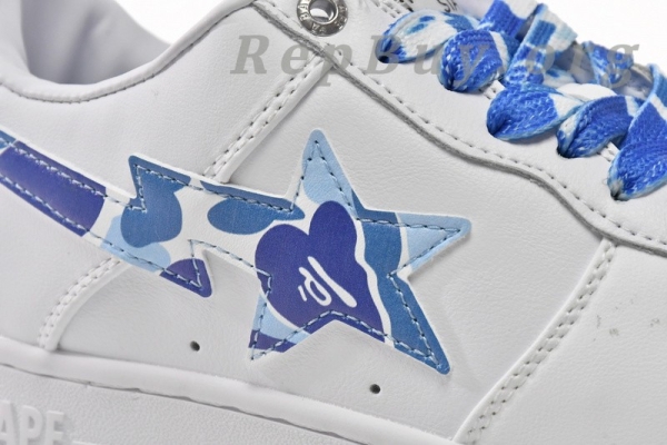 A Bathing Ape Bape Sta Low White Blue Camouflage 1H20-191-045 - 图片 10