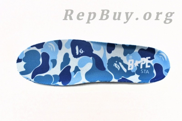 A Bathing Ape Bape Sta Low White Blue Camouflage 1H20-191-045 - 图片 12