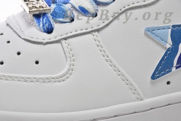 A Bathing Ape Bape Sta Low White Blue Camouflage 1H20-191-045 - 图片 9
