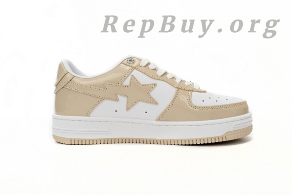 A Bathing Ape Bape Sta Low White Brown Mirror Surface 1170 191 022 - Image 7