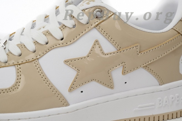 A Bathing Ape Bape Sta Low White Brown Mirror Surface 1170 191 022 - Image 6
