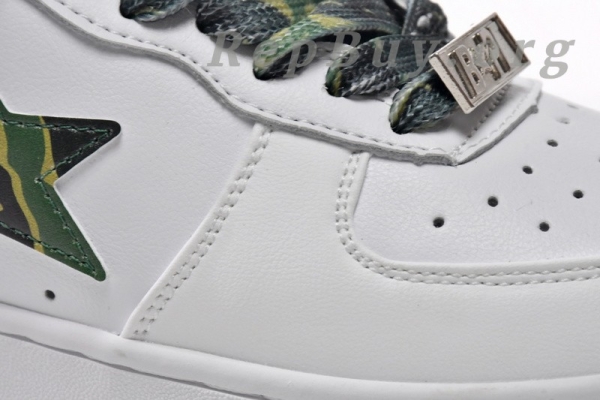 A Bathing Ape Bape Sta Low White Green Camouflage 1H20-191-045 - 图片 9