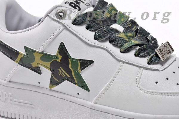 A Bathing Ape Bape Sta Low White Green Camouflage 1H20-191-045 - 图片 10
