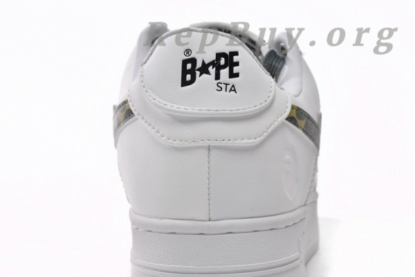 A Bathing Ape Bape Sta Low White Green Camouflage 1H20-191-045 - 图片 12