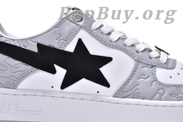 A Bathing Ape Bape Sta Low White Grey 1H70-191-002 - 图片 10