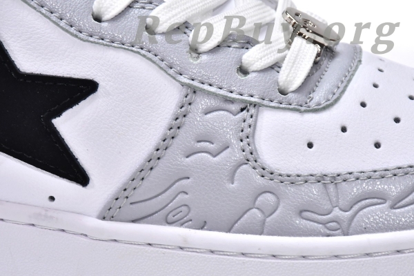 A Bathing Ape Bape Sta Low White Grey 1H70-191-002 - 图片 13