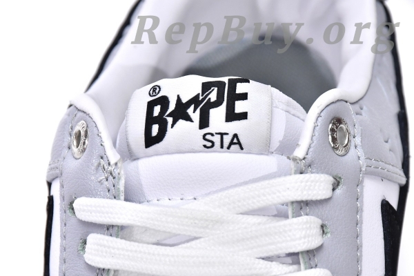 A Bathing Ape Bape Sta Low White Grey 1H70-191-002 - 图片 14