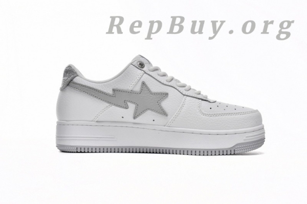 A Bathing Ape Bape Sta Low White Grey 1H73-191-921 - 图片 3